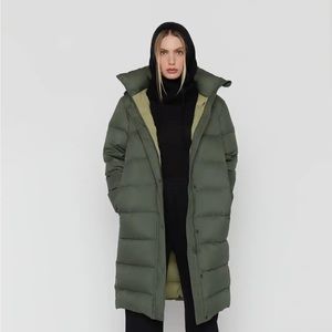 Oak + fort long puffer jacket